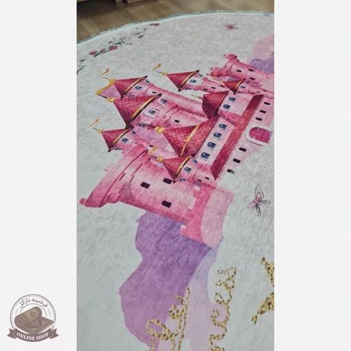 جنس فرشینه مدرن دایره ای رویه مخمل هازان ترک 20250412