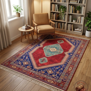 فرشینه مخمل مدرن طرح ابریشم استُپ دار (اصلا لیز نمیخوره) a173
