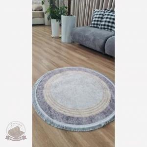 فرش مدرن دایره ای با رویه مخمل هازانd103