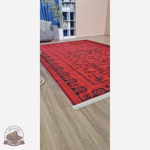 بهترین قیمت خرید فرش قرمز مخمل مدرن استُپ دارu452 (ابعاد سفارشی) تولید میشه