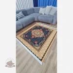 تصویر واقعی محصول فرشینه مدرن مربع ضد پرز و ضد حساسیت a132