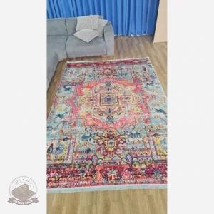 فرش مخمل طرح سنتی استُپ دار (اصلا لیز نمیخوره) m150