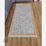 فرشینه کناره و راهرویی جنس مخمل طرح هندسی استُپ دار