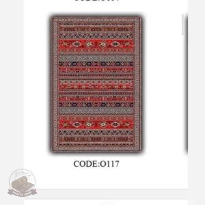 فرش مخمل طرح سنتی استُپ دار (اصلا لیز نمیخوره) O117