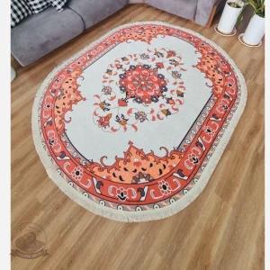 فرشینه بیضی مخمل سفارشی استُپ دار (اصلا سُر نمیخوره)