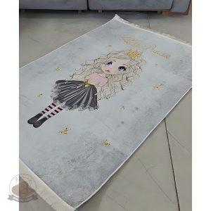 فرش دخترانه مخمل هازان تُرک استُپ دار (رنگ بندی) C127