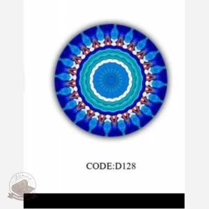 فرشینه مدرن جنس مخمل دایره ای استُپ دار (سفارشی)