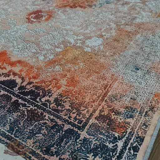 بررسی و مشخصات فرشینه مدرن مخمل استُپ دار (ابعاد دلخواه) تولیدمیشهu468