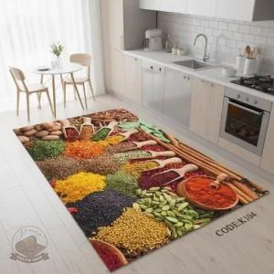 فرشینه اشپزخانه تُرک مخمل استُپ دار (اصلا لیز نمیخوره) k104