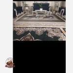 خرید فرشینه مخمل مدرن طرح پَر زیره کار استُپ دار h321