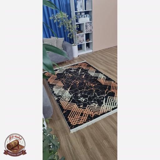 فرشینه مُدرن جنس مخمل تُرک ابعاد دلخواه تولید میشه استُپ دار