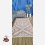 بررسی و مشخصات فرشینه کِرم جنس مخمل هازان تُرک استُپ دار(ابعاد سفارشی)ضد سُر