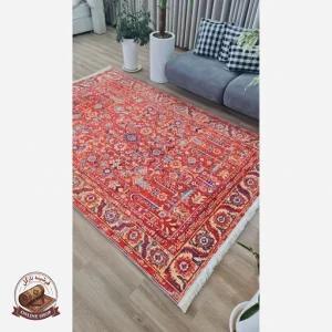 فرش سنتی لاکی جنس مخمل استُپ دار ( ضد سُر )