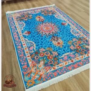 فرشینه طرح ابریشم جنس مخمل هازان تُرک استُپ دار( ابعاد سفارشی)