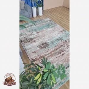 فرش مخمل طرح پتینه سنتی استُپ دار (ابعاد سفارشی)