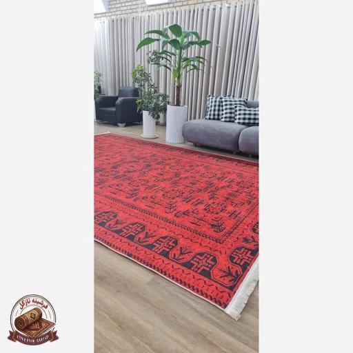 جنس خرید فرش قرمز مخمل مدرن استُپ دارu452 (ابعاد سفارشی) تولید میشه