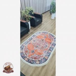 فرشینه بیضی مخمل استُپ دار (ابعاد سفارشی) تولیدمیشه