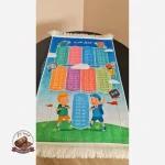 خرید فرشینه کودک جدول ضرب جنس مخمل استُپ دار (ابعاد سفارشی)