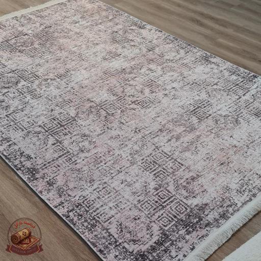 تصویر واقعی محصول فرشینه مدرن مخمل استُپ دار (ابعاد دلخواه) تولیدمیشهu191