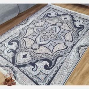 فرشینه طوسی مدرن جلوه ای خاص مخمل هازان تُرک