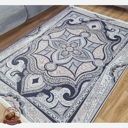 فرشینه طوسی مدرن جلوه ای خاص مخمل هازان تُرک