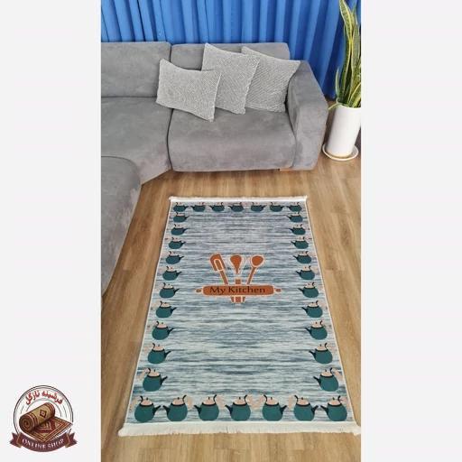 فرش اشپزخانه رویه مخمل زیره استُپ دار (اصلا سُر نمیخوره) k109