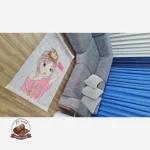 تصویر واقعی محصول فرشینه مخملی مدرن هازان ترک،استپ دار ضد لغزش