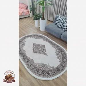 فرشینه بیضی مخمل استُپ دار (اصلا سُر نمیخوره) b54