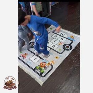 فرشینه کودک جنس مخمل طرح لِی لِی استُپ دار( ابعاد دلخواه) u300
