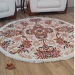 فرشینه مدرن جنس مخمل دایره ای استُپ دارR166 (سفارشی)