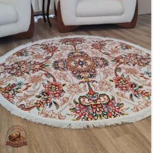 فرشینه مدرن جنس مخمل دایره ای استُپ دارR166 (سفارشی)