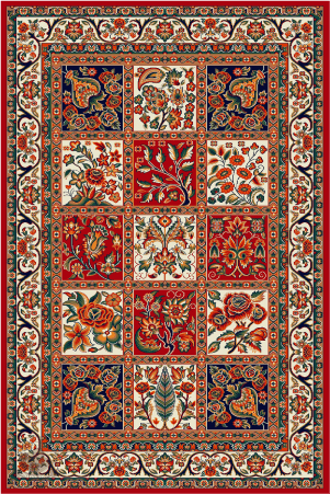 فرش چهارخونه سنتی ایرانی، فرشینه نازگل