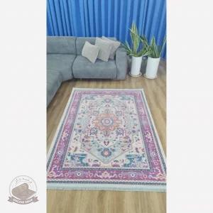 فرش مخمل طرح افشان استُپ دار (اصلا لیز نمیخوره)