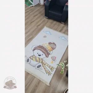 فرشینه کودک جنس مخمل هازان تُرک استُپ دار U354(ابعاد سفارشی)