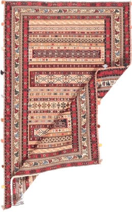 فرشینه راه راه رنگی، فرشینه نازگل