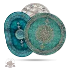 فرشینه گرد و بیضی سبز آبی، فرشینه نازگل