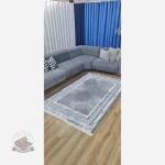 خرید فرشینه خاکستری مدرن جنس مخمل تُرک تولید ابعاد دلخواه استُپ دار