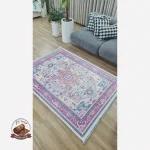 تصویر واقعی محصول فرش مخمل طرح افشان استُپ دار (اصلا لیز نمیخوره)