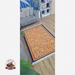 زاویه دید فرشینه نارنجی جنس مخمل تُرک ابعاد دلخواه تولید میشه استُپ دار
