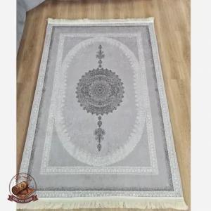 فرشینه طوسی مدرن جنس رویه مخمل استُپ دار