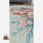 جزئیات فرشینه مدرن دایره ای استُپ دار (اصلا لیز نمیخوره) رویه مخمل
