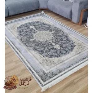 فرشینه مخمل طوسی مدرن ترمز دار (ابعاد دلخواه) u57