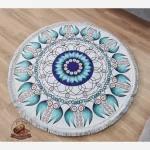 فرش مدرن دایره ای با رویه مخمل هازان d135