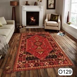 فرش مخمل مدرن طرح سنتی استُپ دار (ابعاد سفارشی) o129