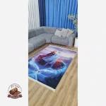 خرید فرشینه کودک جنس مخمل هازان طرح دخترانه استُپ دار( ضد سُر)