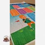 بررسی و مشخصات فرشینه کودک جدول ضرب جنس مخمل استُپ دار (ابعاد سفارشی)