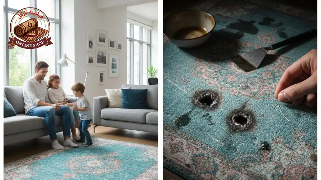 بررسی جامع مزایا و معایب فرشینه وینتیج؛ انتخابی هوشمندانه یا گذرا، فرشینه نازگل