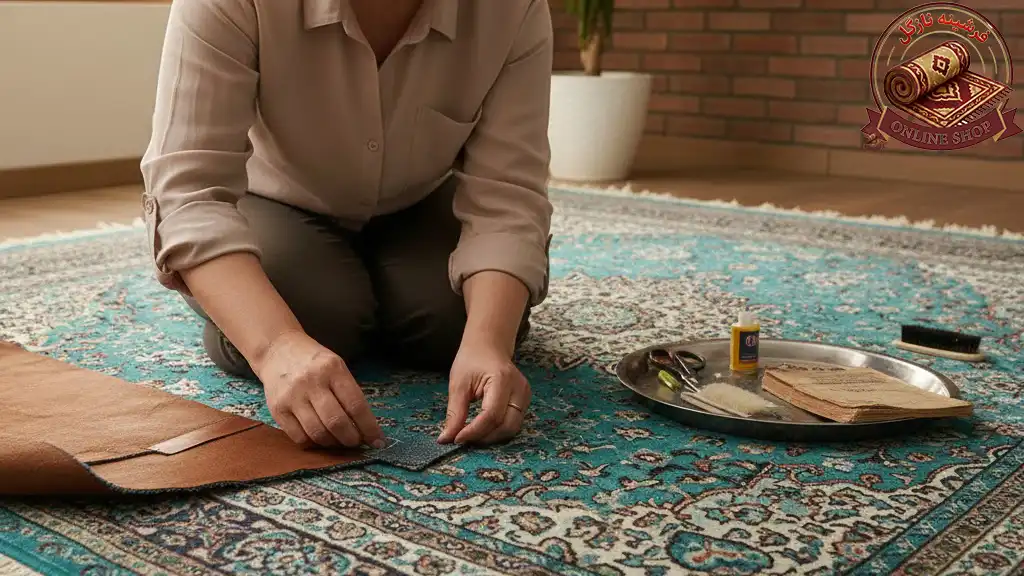 تعمیر و ترمیم فرشینه سنتی؛ ۷ ترفند طلایی برای احیای فرشینه در خانه، فرشینه نازگل