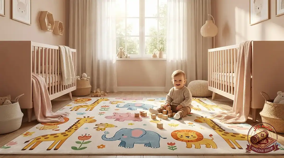 فرشینه کودک چیست؟ راهنمای کامل آشنایی با نسل جدید کفپوش‌های اتاق بچه، مجموعه ورزشی