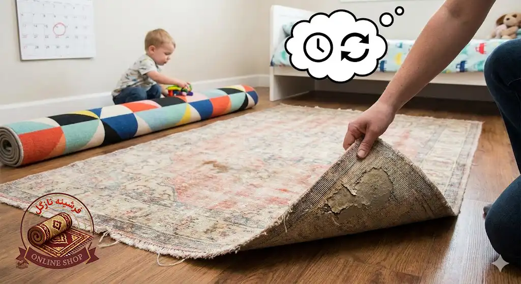 آیا باید هر چند سال فرش را عوض کنیم، فرشینه نازگل